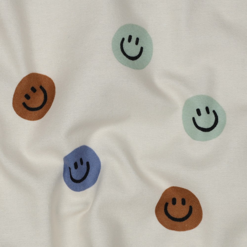 Flanelle Smileys – Écru multicolore – Image 2