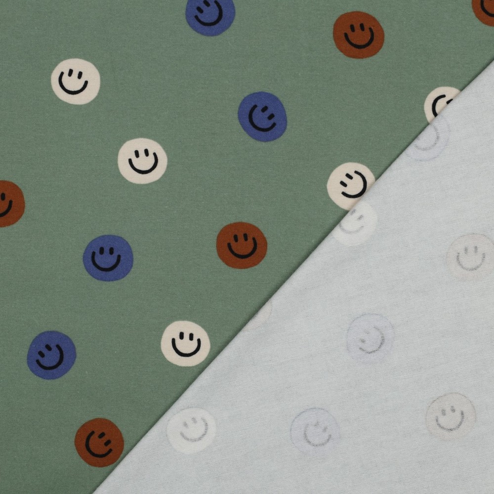 Flanelle Smileys – Sauge multicolore – Image 3