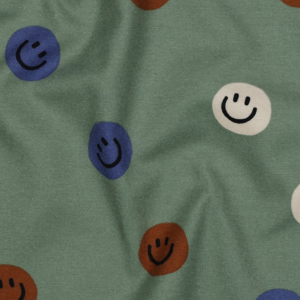 Flanelle Smileys – Sauge multicolore – Image 2