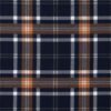 Flanelle Carreaux Classiques – Marine & Caramel