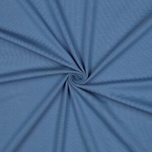 Jersey Coton uni - Bleu classique