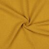 Coton gaufré nid d'abeille - Jaune miel