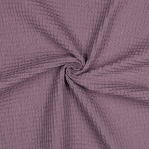 Coton gaufré nid d'abeille - Mauve Brumeux