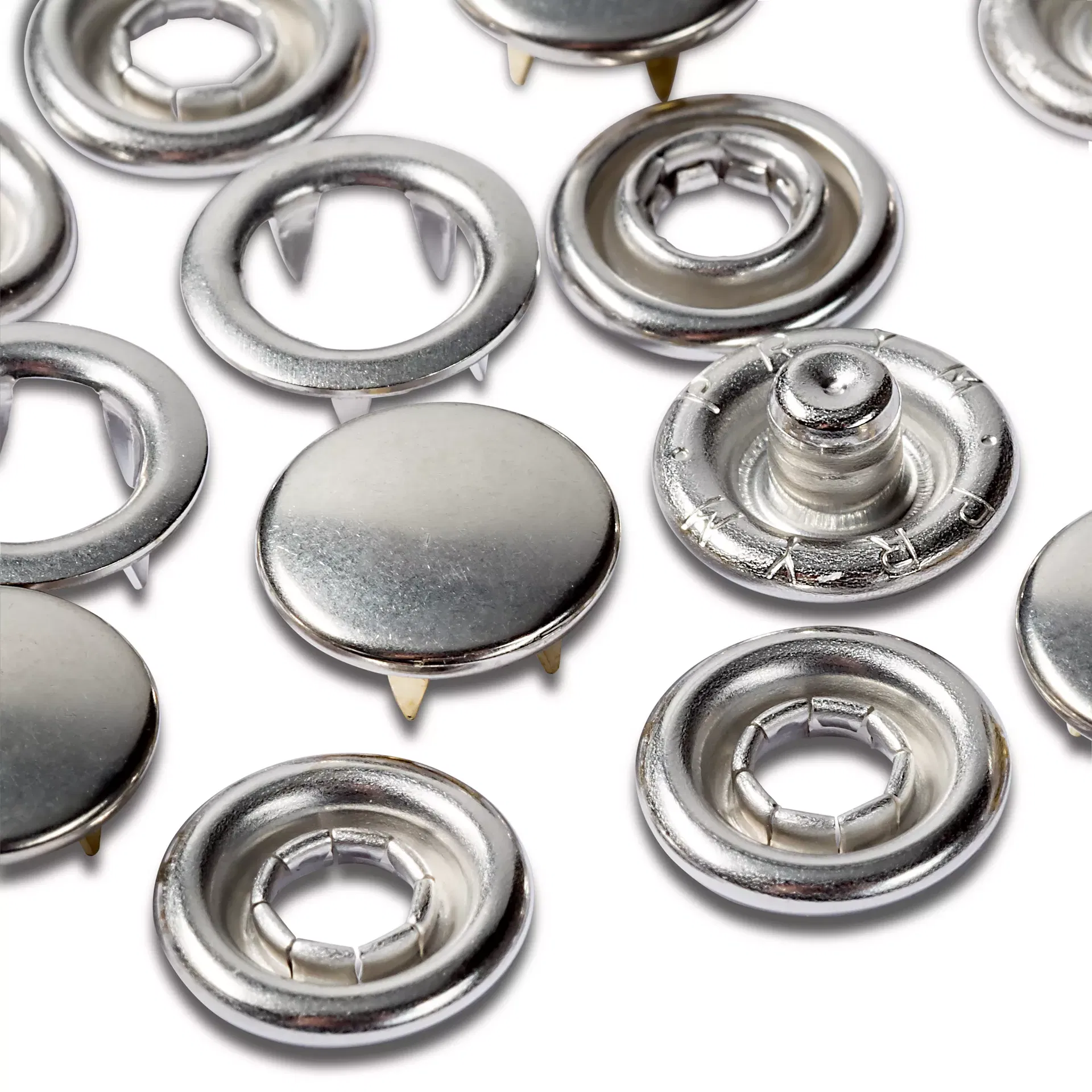 Prym – Recharges de pressions sans couture (20) capuchon lisse 10 mm Argent - 390104 – Image 2