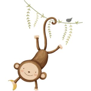 Transfert DTF - Le singe acrobate 7" X 6"