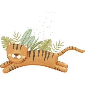 Transfert DTF - Le tigre câlin 4" X 6"