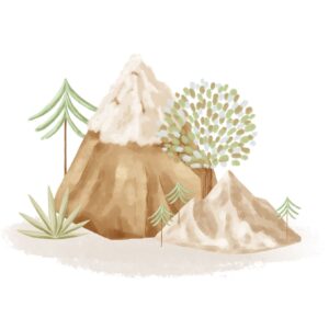 Transfert DTF - Les montagnes paisibles 4" X 6"