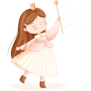 Transfert DTF - La petite fée aux étoiles 7-1/2" X 6"