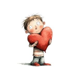 Transfert DTF - Le coeur précieux 8-1/2" X 6"