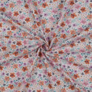 Popeline de coton Jardin délicat