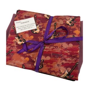 Mini ensemble 87 - Jersey de coton et bord côte