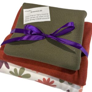 Mini ensemble 93 - French Terry, jersey et Rib tubulaire