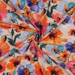 Sergé Viscose - Bouquet solaire