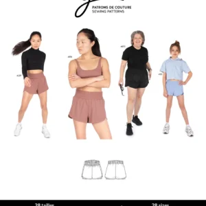 Patron Jalie 4671 - JACQUELINE - Short sport 2-en-1