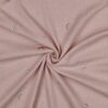 Mousseline de coton double gaz rose doux Minifra