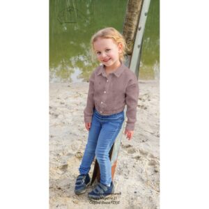 Mousseline de coton double gaz rose doux Minifra