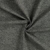 Tissu popeline de coton motif mini léopard noir sur fond kaki sauge