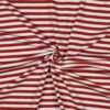 Jersey coton rayures écru rouge brique fils teints – Minifra