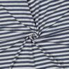 Jersey coton rayures écru bleu jeans fils teints – Minifra